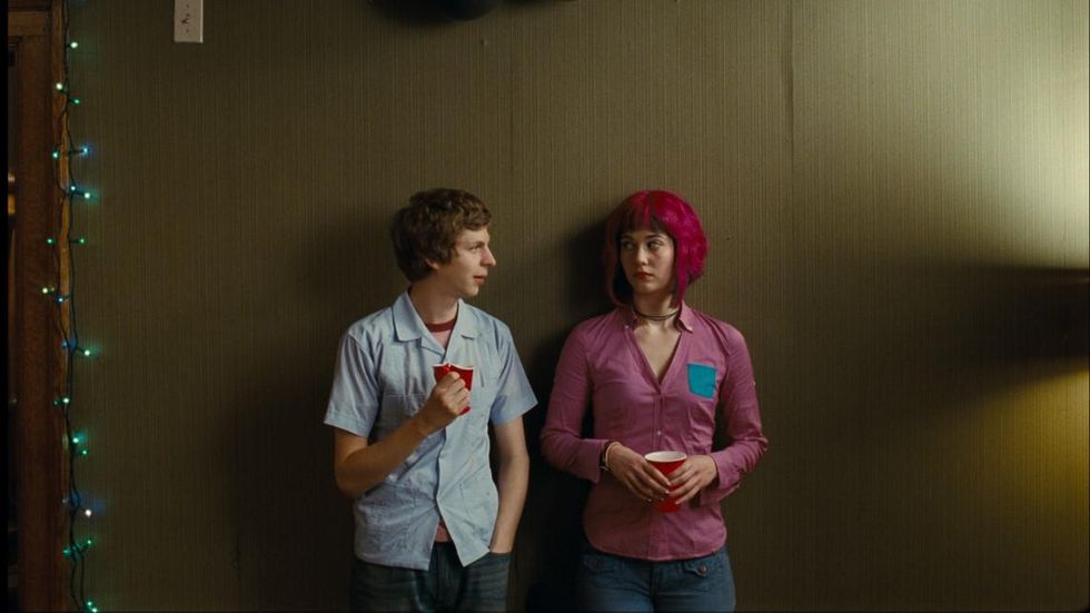 Michael Cera and Mary Elizabeth Winstead.