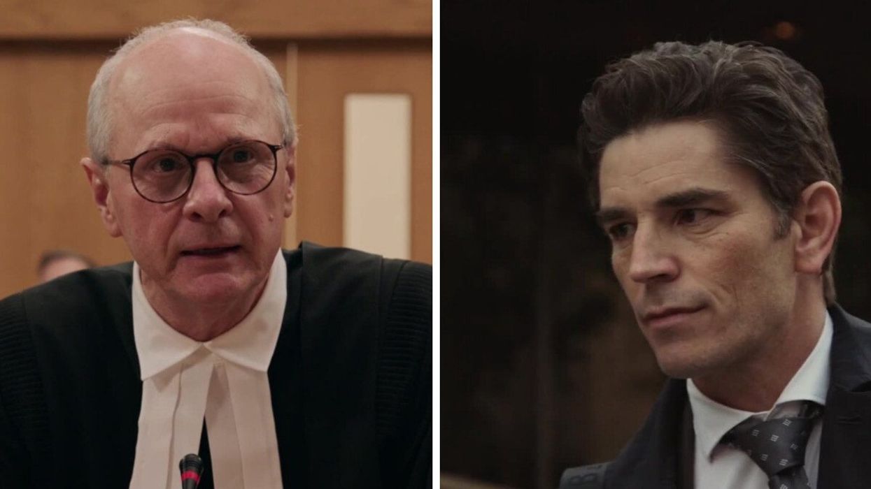 Michel Laperrière dans Indéfendable. Droite : Sébastien Delorme dans Indéfendable.