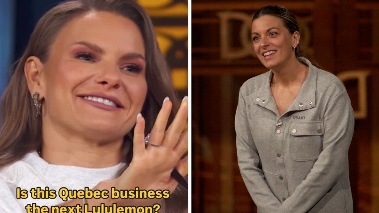 Michele Romanow de Dragon's Den. Droite : Cynthia Savard de Oraki.