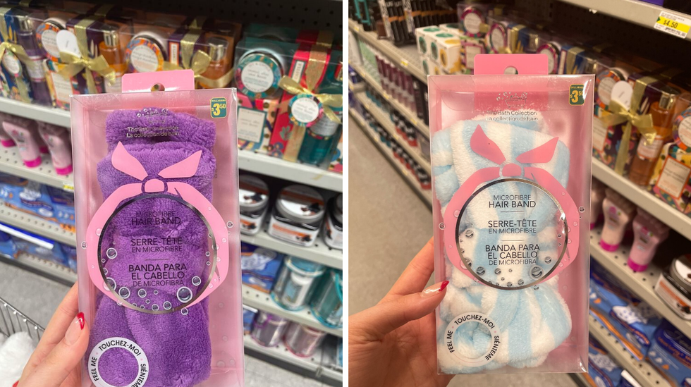 Microfibre hair band at Dollarama.