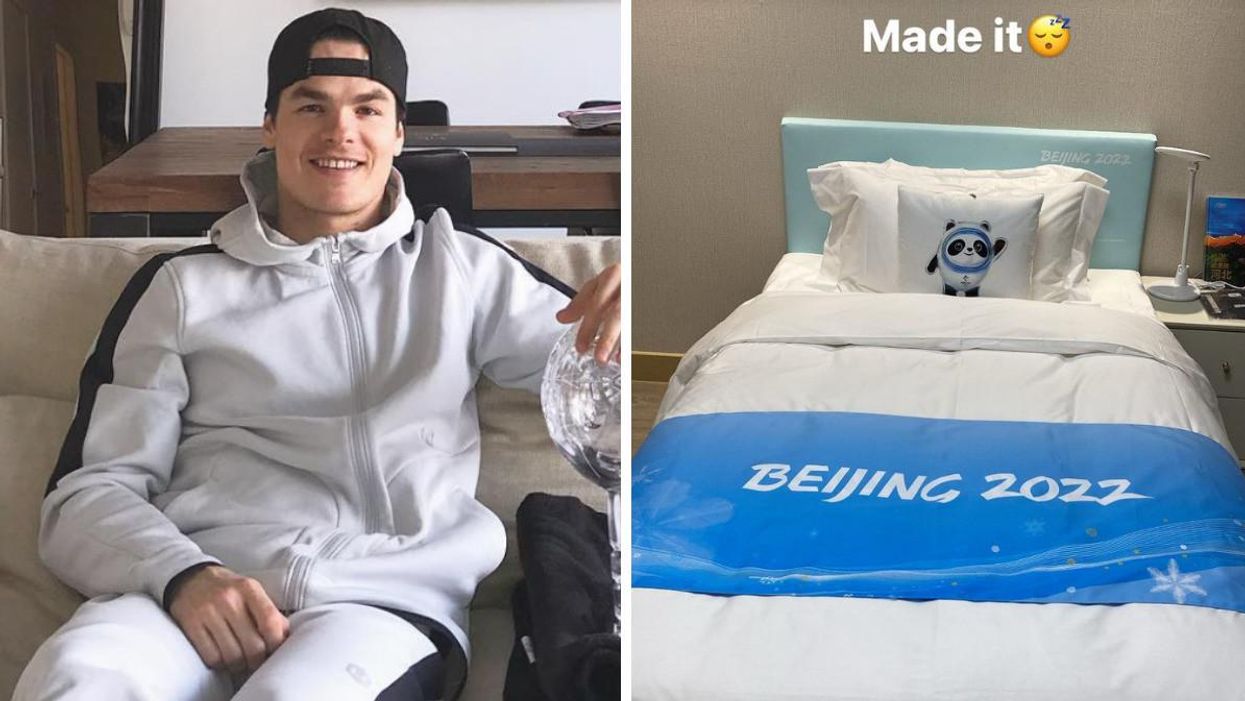 Mikaël Kingsbury est à Beijing pour les JO 2022 et il donne un aperçu des lits (VIDÉO)