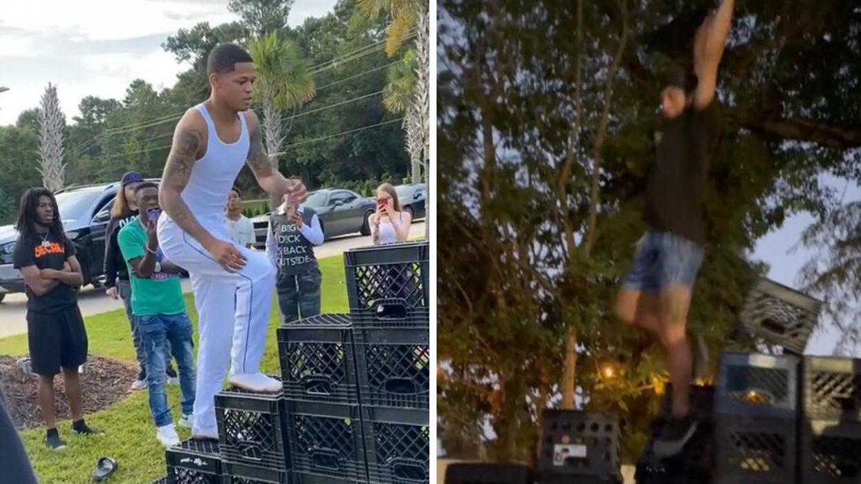 Milk Crate Challenge On TikTok & Instagram Ends So Painfully (VIDEOS)