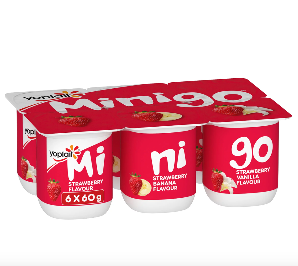 Minigo de Yoplait trois saveurs au Walmart.