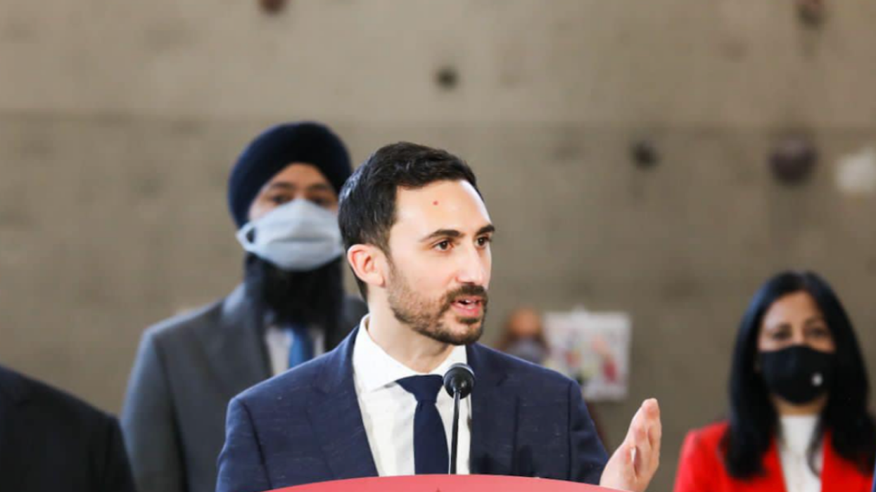 Minister of Education Stephen Lecce at a March press conference.
