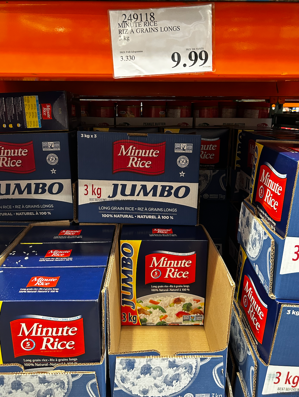 Minute Rice - Riz \u00e0 grains longs.