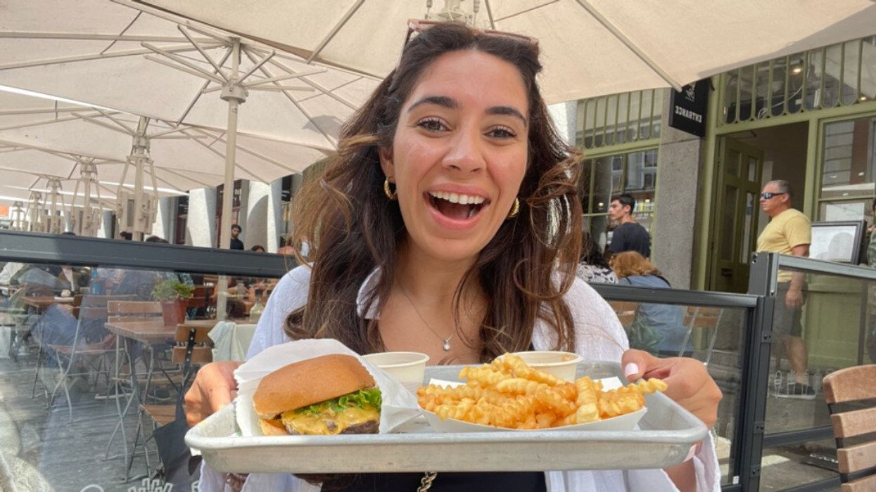 Mira Nabulsi at Shake Shack in London, UK.