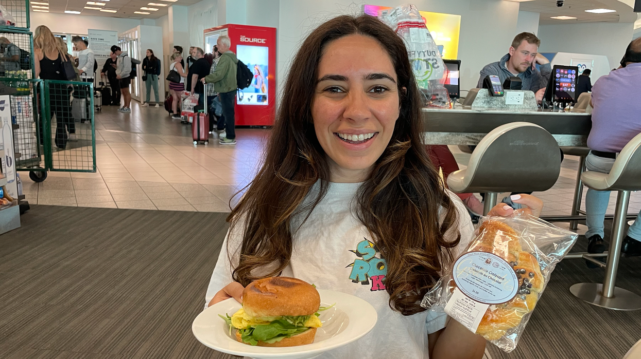 Mira Nabulsi at Toronto's Pearson Airport