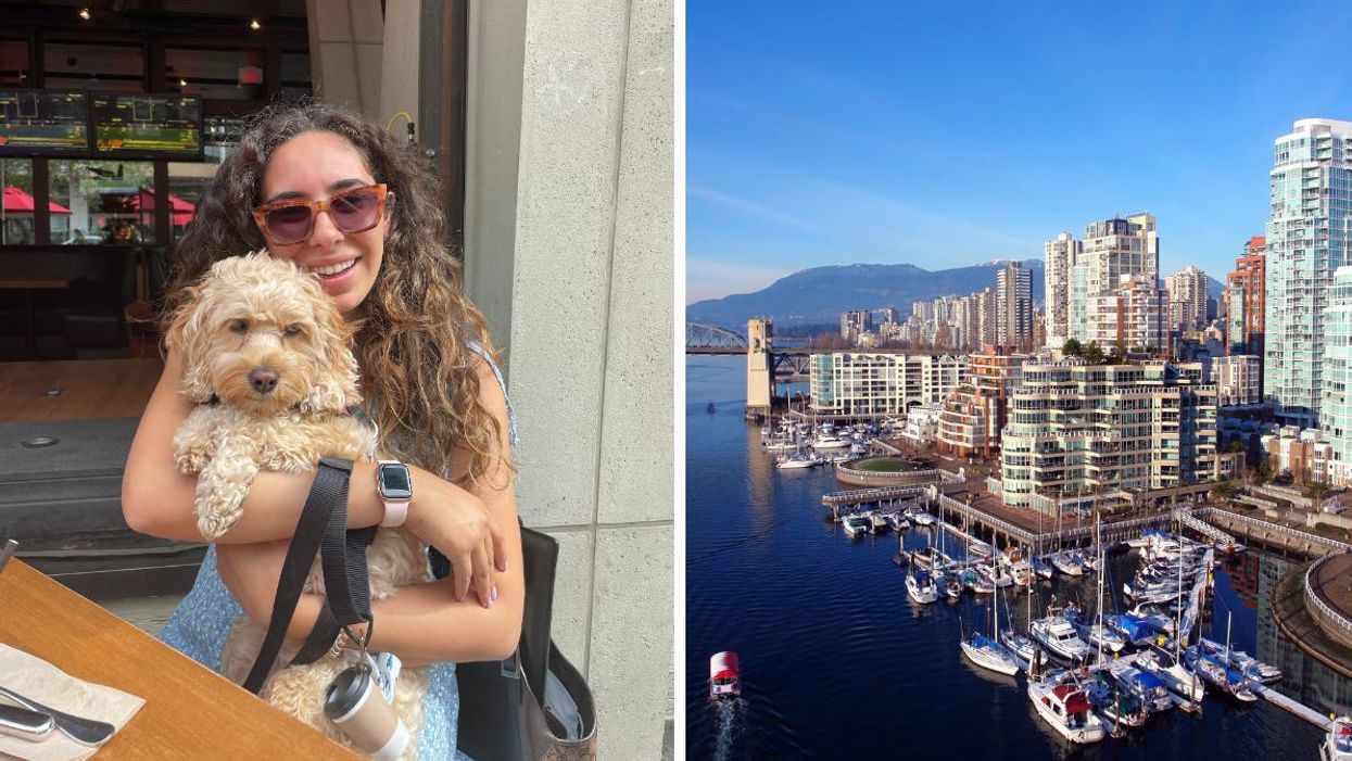 Mira Nabulsi in Toronto. Right: Vancouver