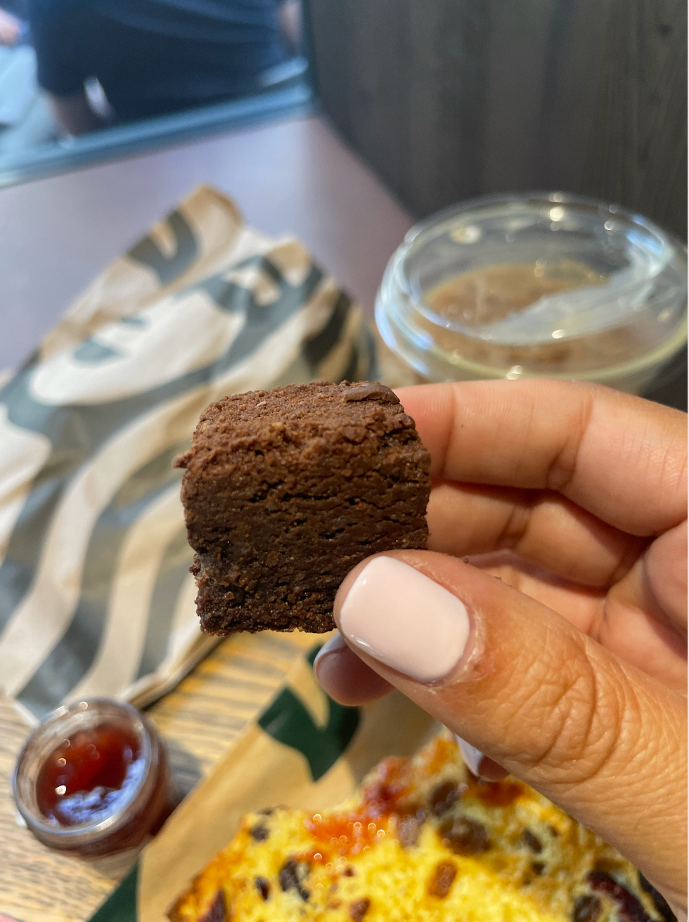 Miso & Caramel Brownie Bite.