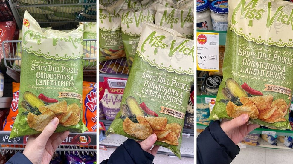miss vickie's spicy dill pickle chips at dollarama, fortinos and sobeys