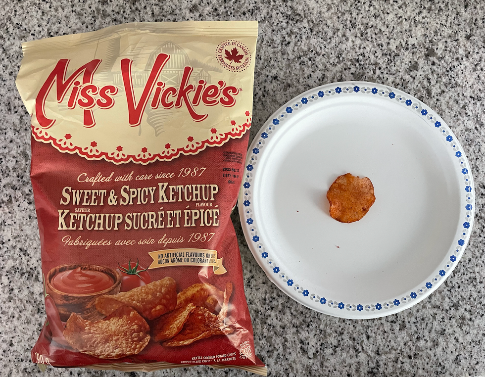 Miss Vickie's sweet and spicy ketchup chips.