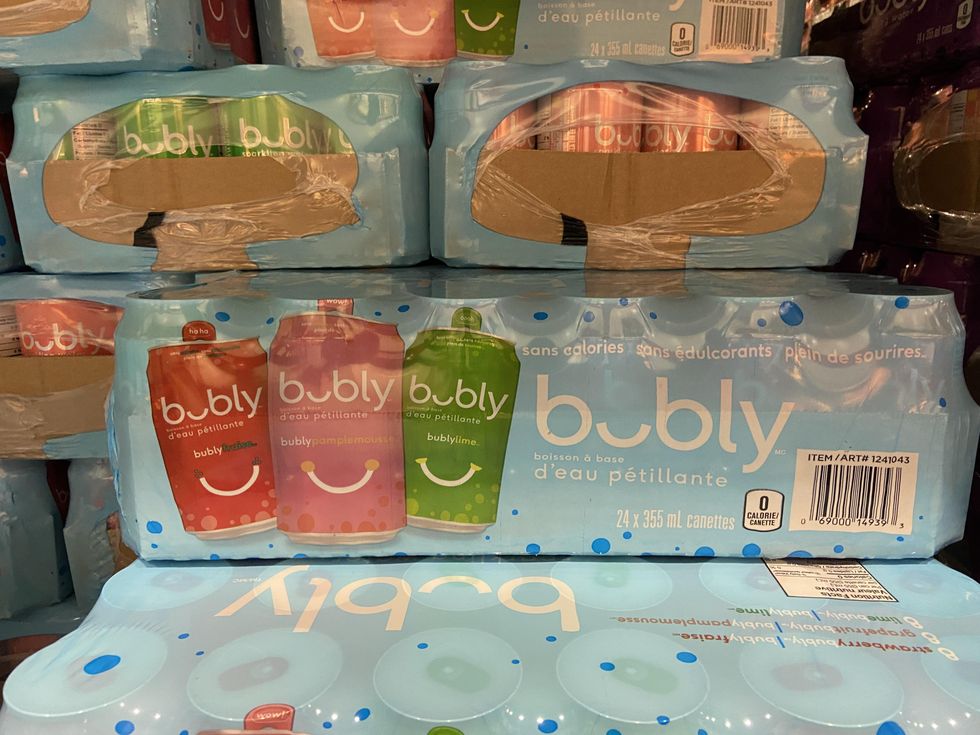 Mixed 24-pack of Bubly found at Costco.
