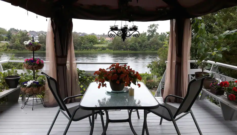 Moira River Waterview From The Upper Deck Gazebo.