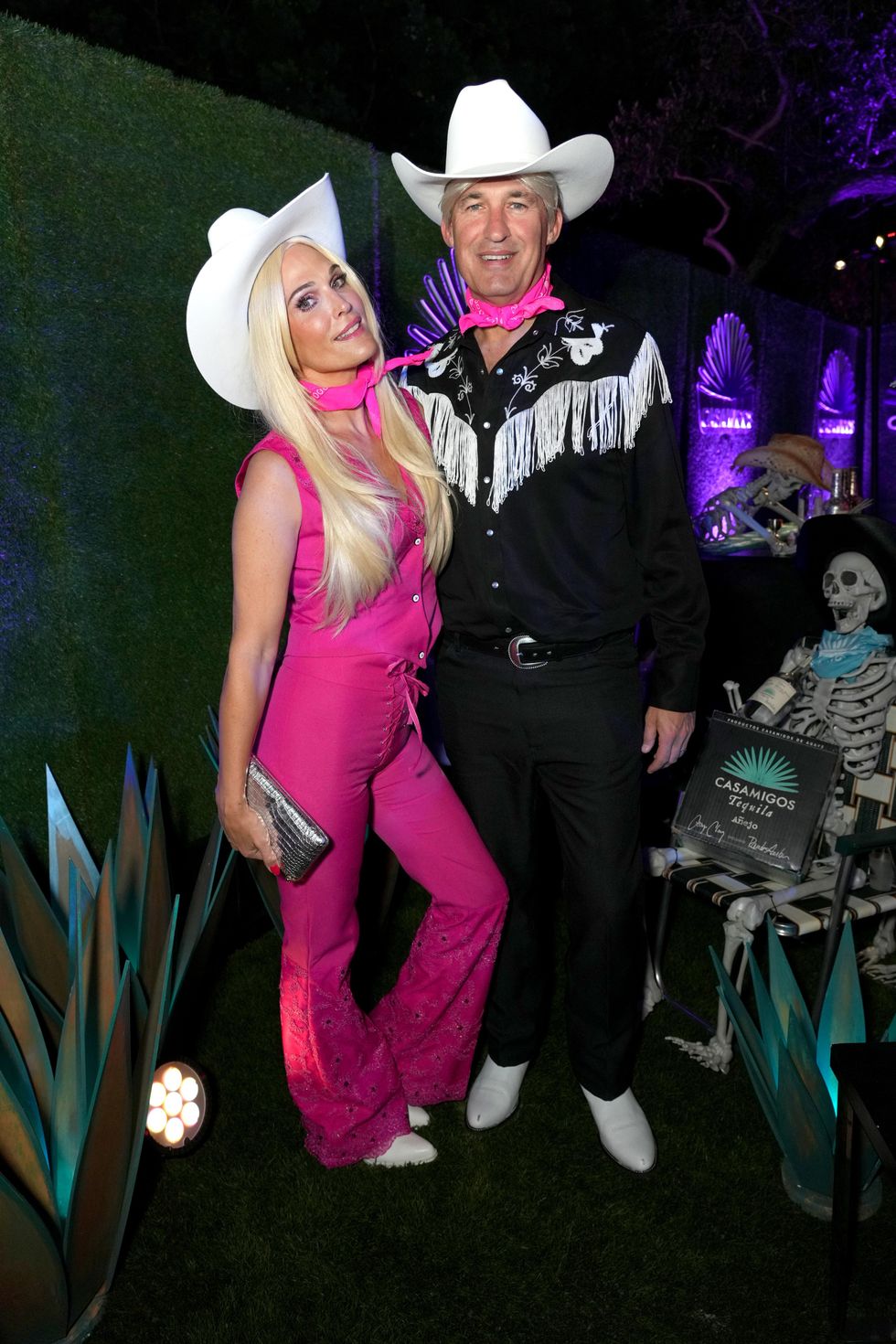 Molly Sims and Scott Stuber at the 2022 Casamigos Halloween party.
