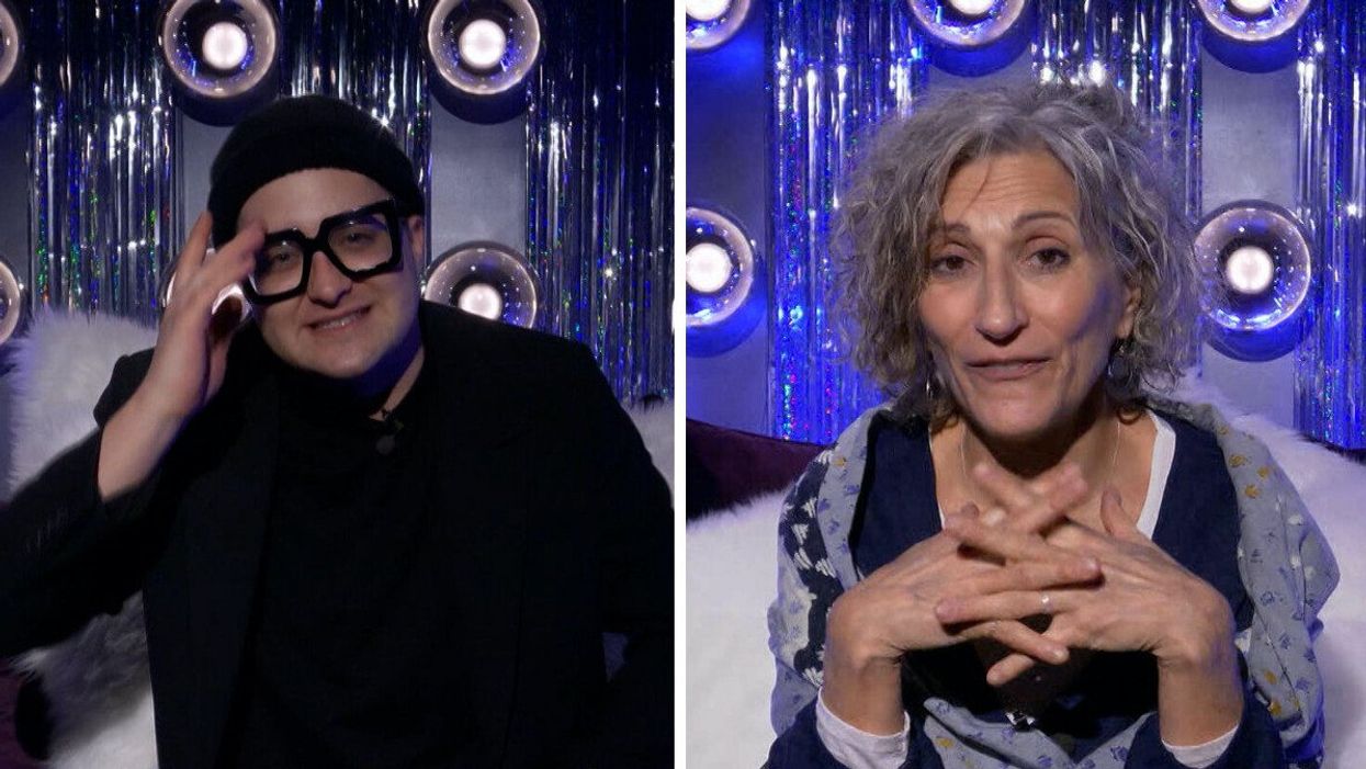 Mona de Grenoble à Big Brother Célébrités. Droite : Natalie Choquette à Big Brother Célébrités.