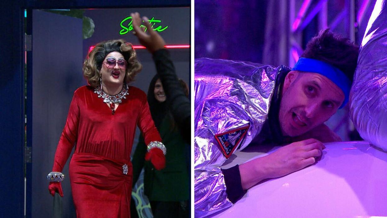 Mona de Grenoble de Big Brother Célébrités 3. Droite : Jérémy Demay de Big Brother Célébrités 3.