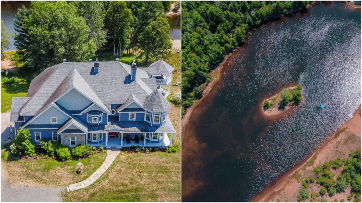 Mont-Tremblant House For Sale Comes With Its Own Private Lake & A Massive Backyard