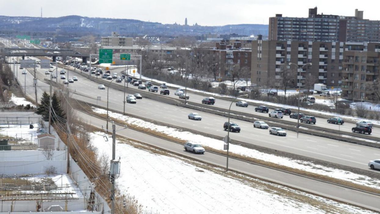 Montréal après une tombée de neige.