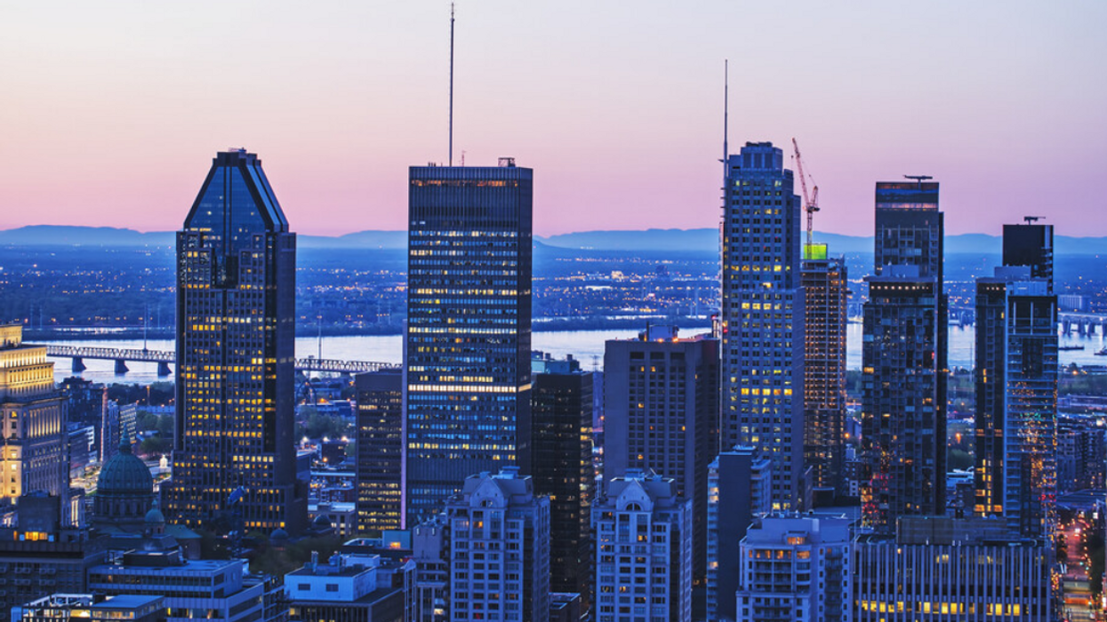 Montréal au lever du soleil.