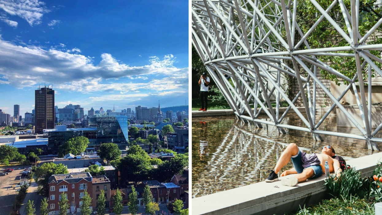 Montréal. Droite : Chaleur à la biosphère.