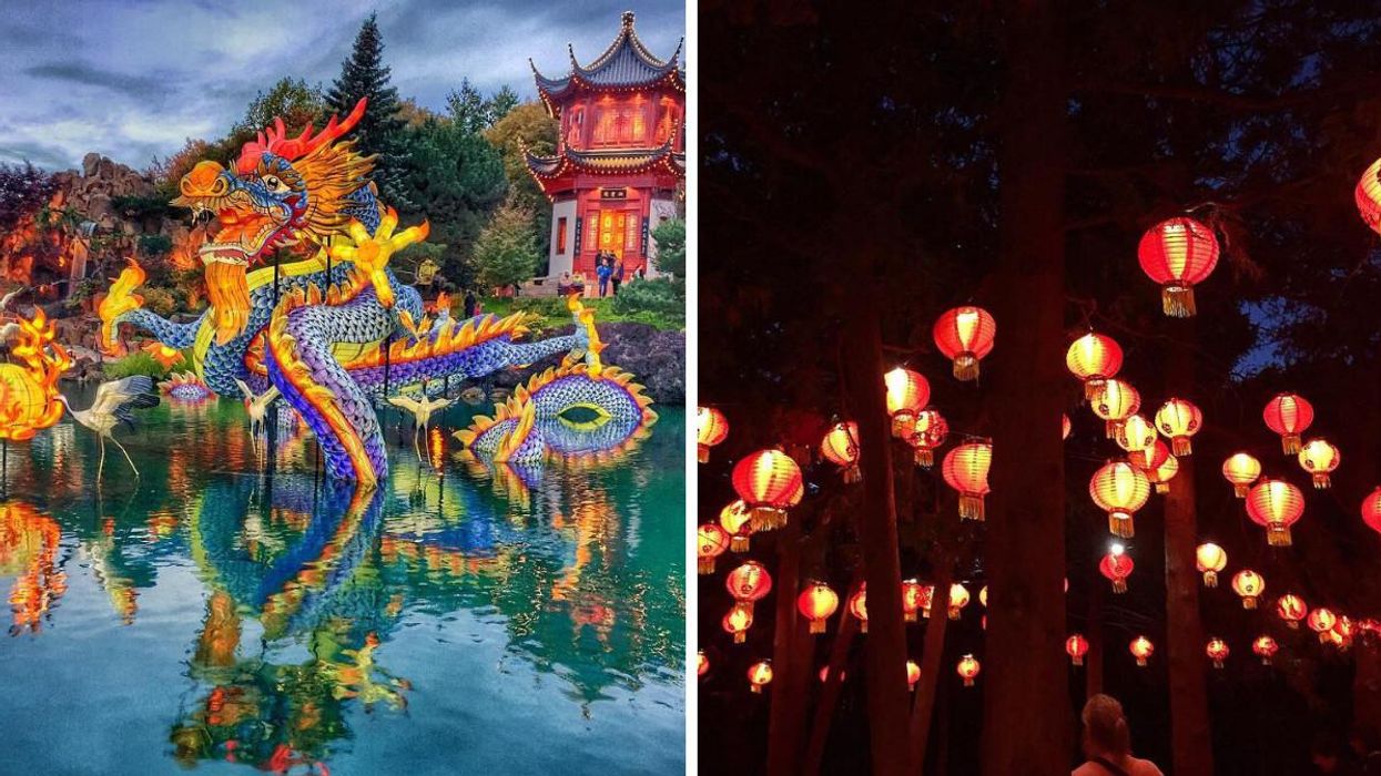 Montreal's Botanical Garden Has Hundreds Of Glowing Lanterns This Fall