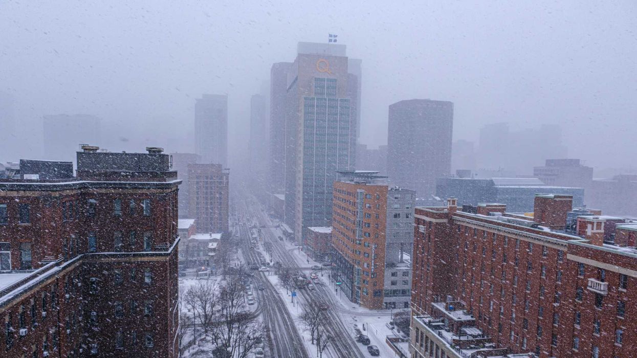 Montréal sous la neige.