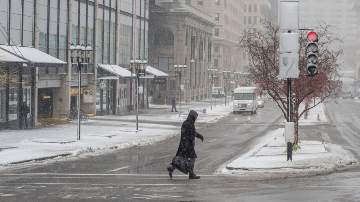 Montréal sous la neige.