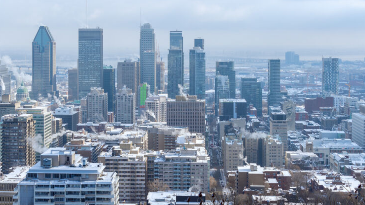 Montréal sous la neige.