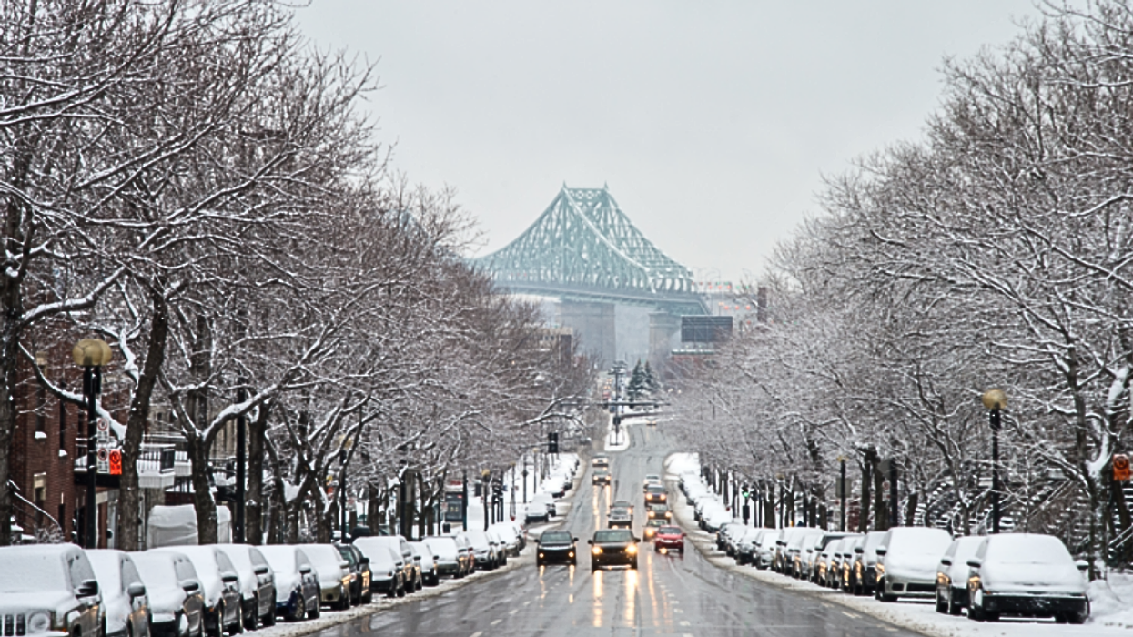 Montréal sous la neige.