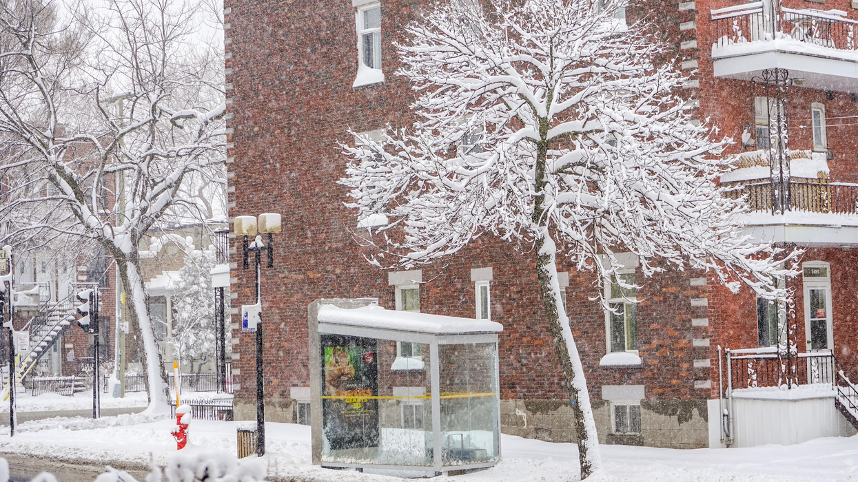 Montréal sous la neige.