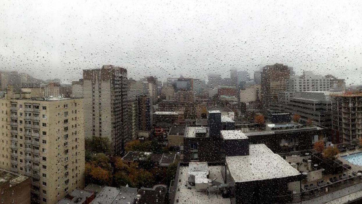 Montréal sous la pluie.