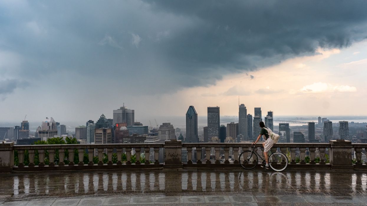 Montréal sous la pluie.