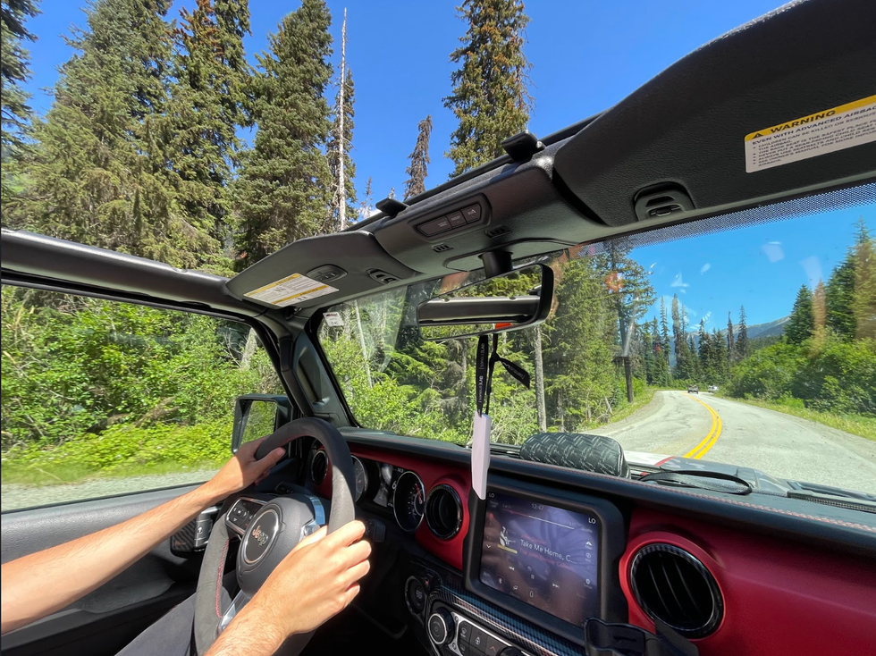 Morgan Leet in Turo rental.