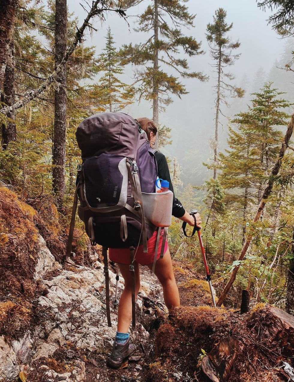 Morgan Leet on the Fundy Footpath trail.