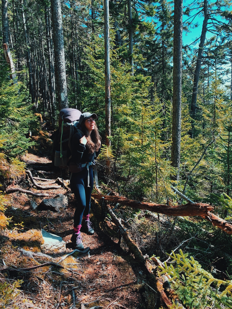 Morgan Leet on The Fundy Footpath.