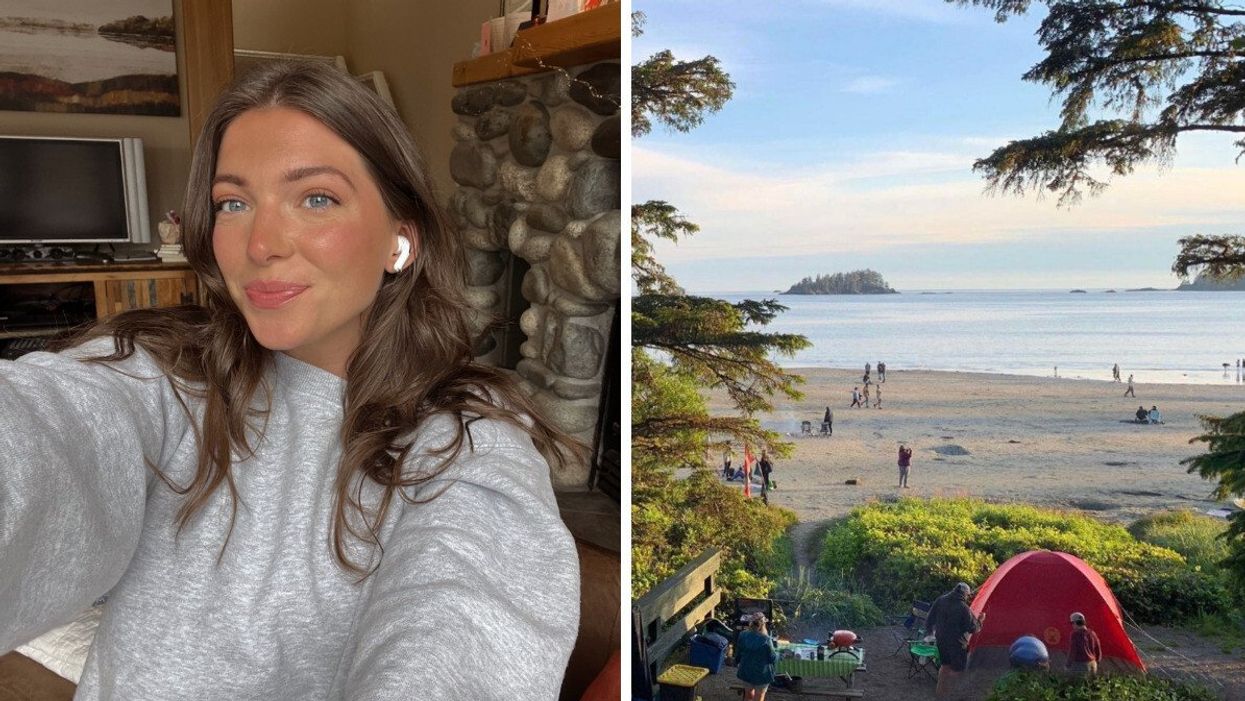Morgan Leet. Right: Bella Pacifica Campground.