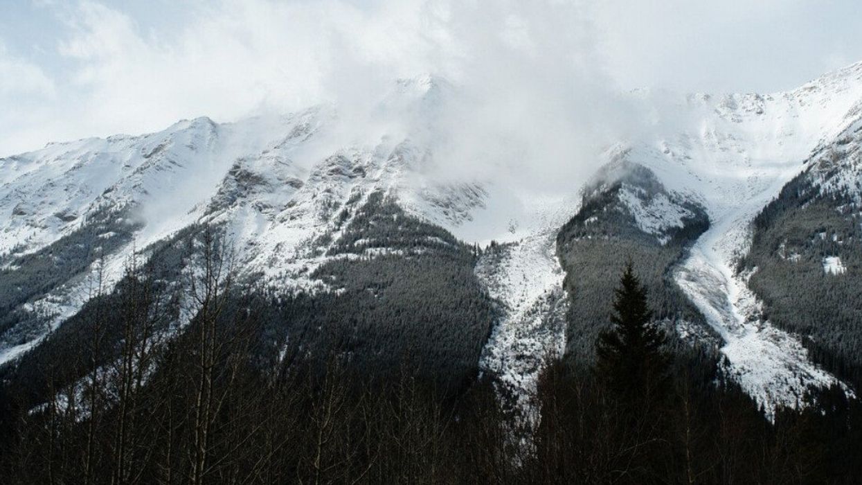 Mountains with snow.