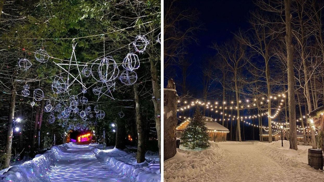 Mountsberg Conservation Area Winterlit.