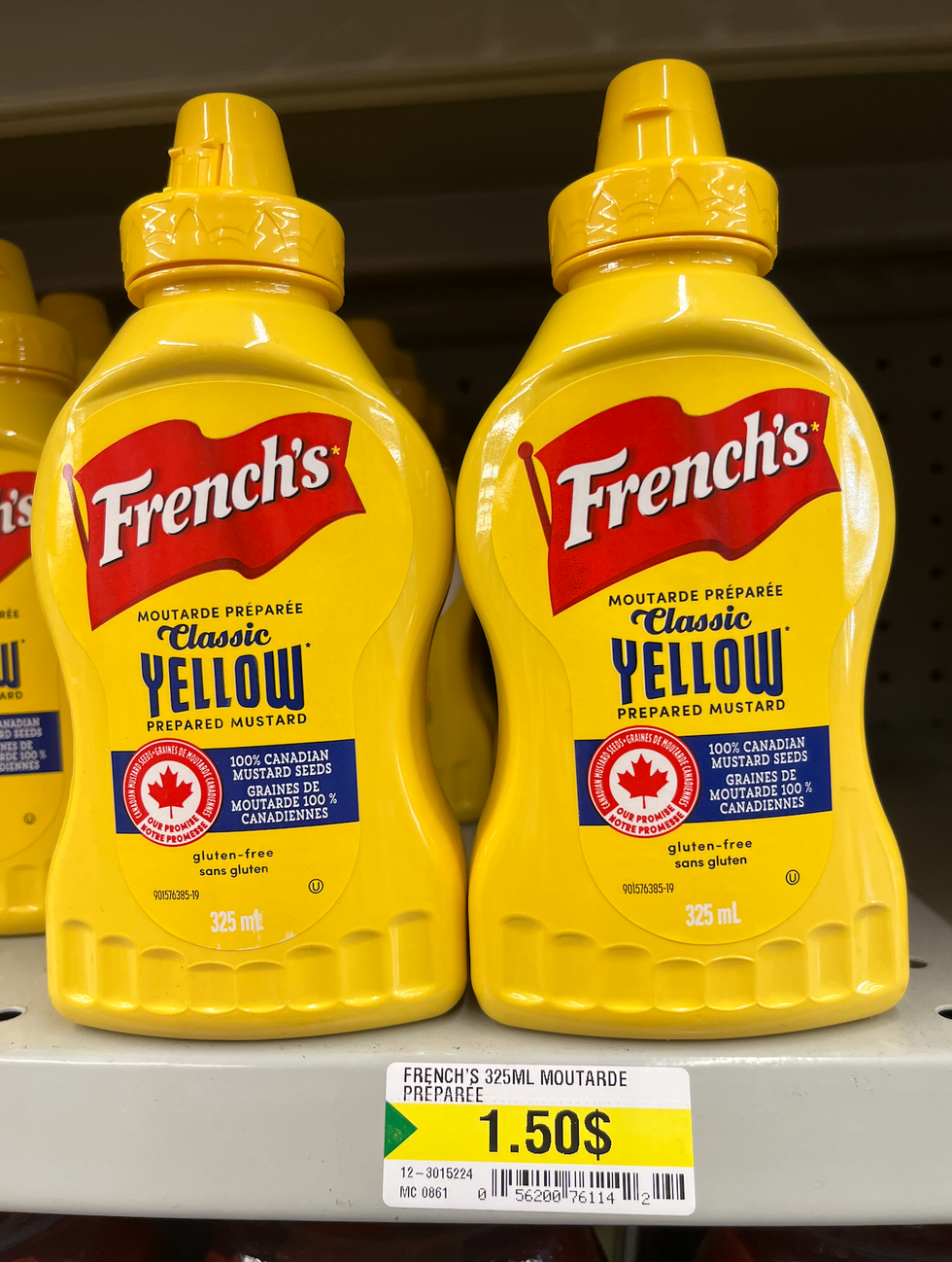 Moutarde au Dollarama.