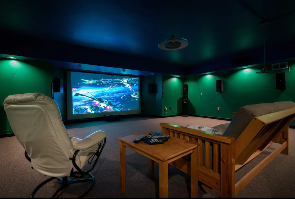 Movie theatre, Redwall Castle in Germantown.