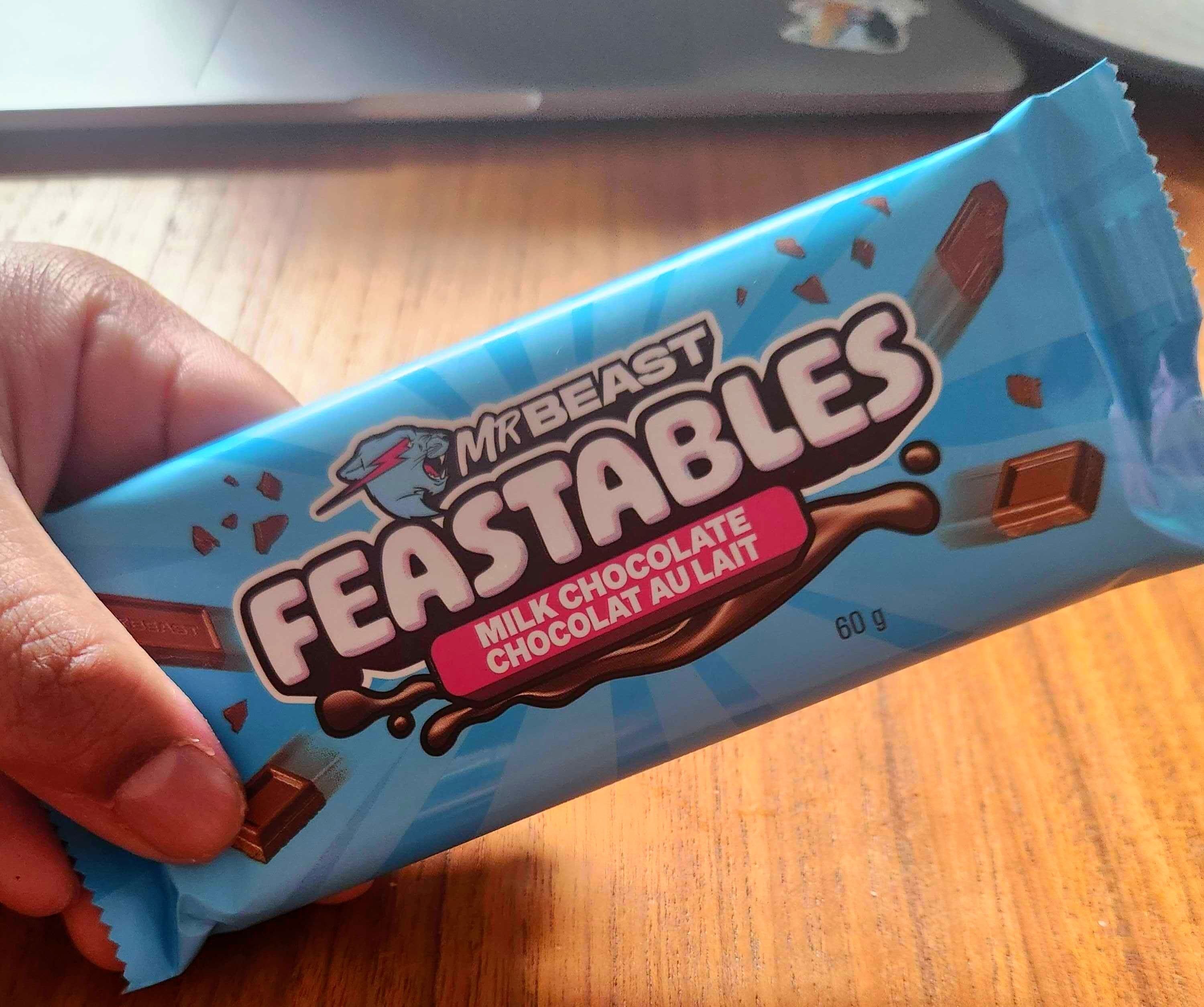 Mr. Beast Feastables Milk Chocolate.