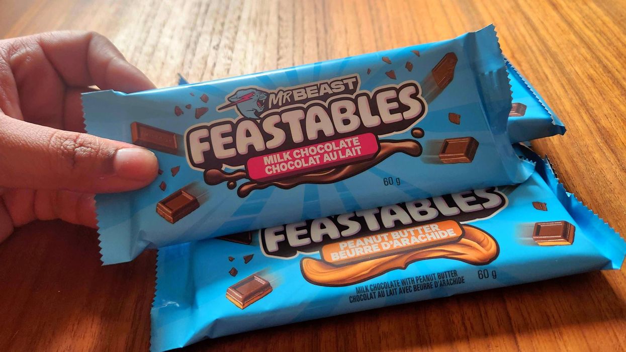 Mr. Beast's Feastables chocolate bars.