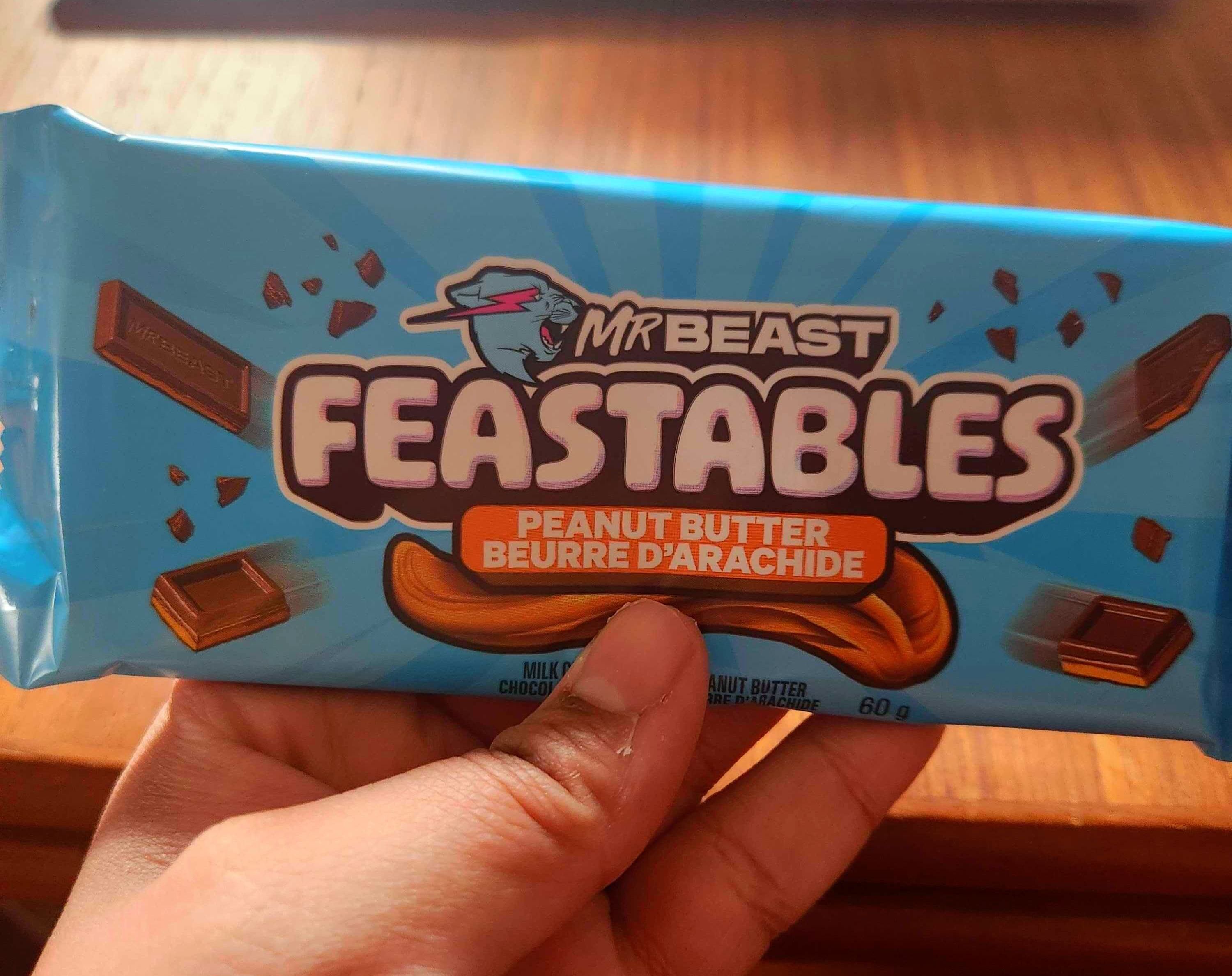 Mr. Beast's Feastables Peanut Butter.