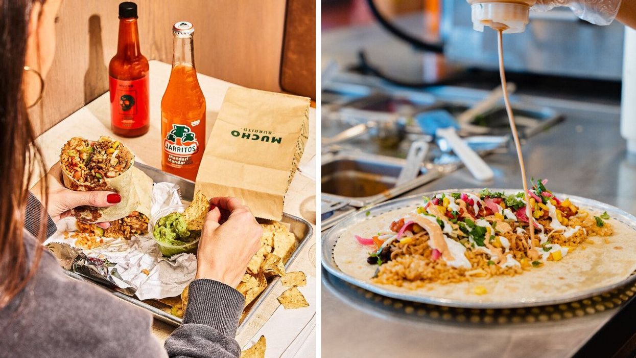 Mucho Burrito meals and toppings