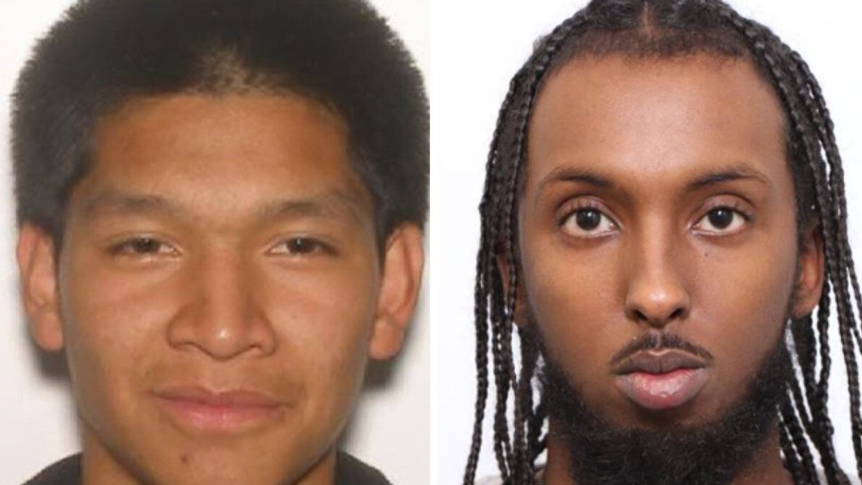 Mugshots of two men on Canada's most wanted list.