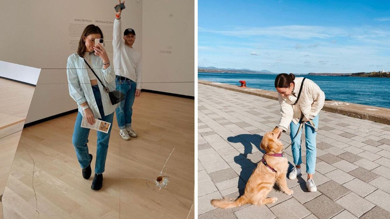 Musée national des beaux-arts du Québec. Droite : Port de Québec.