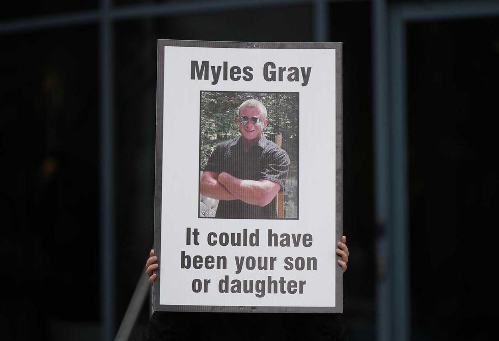 Myles Gray exhibits tell story of his death