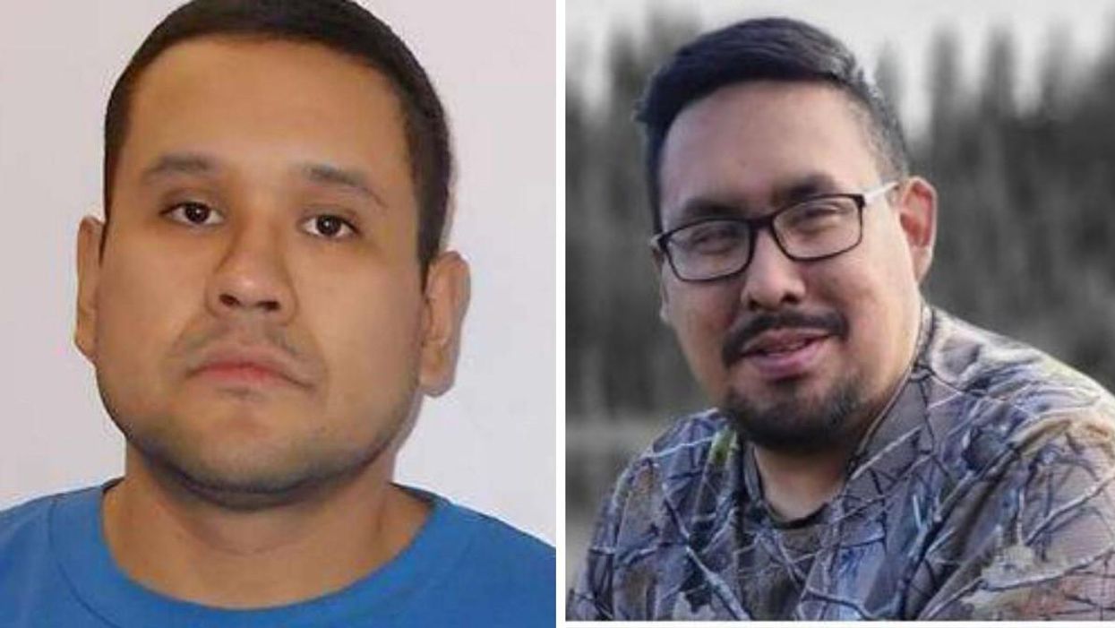 Myles Sanderson. Droite : Damien Sanderson.