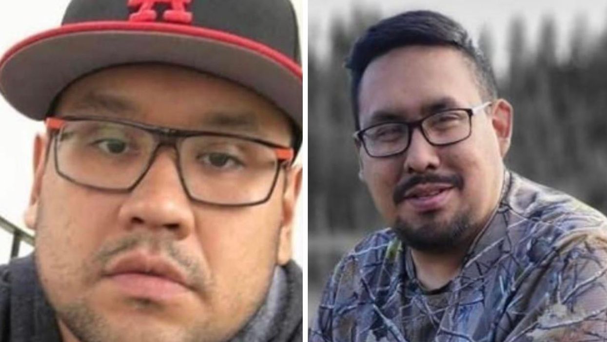 Myles Sanderson. Right: Damien Sanderson.