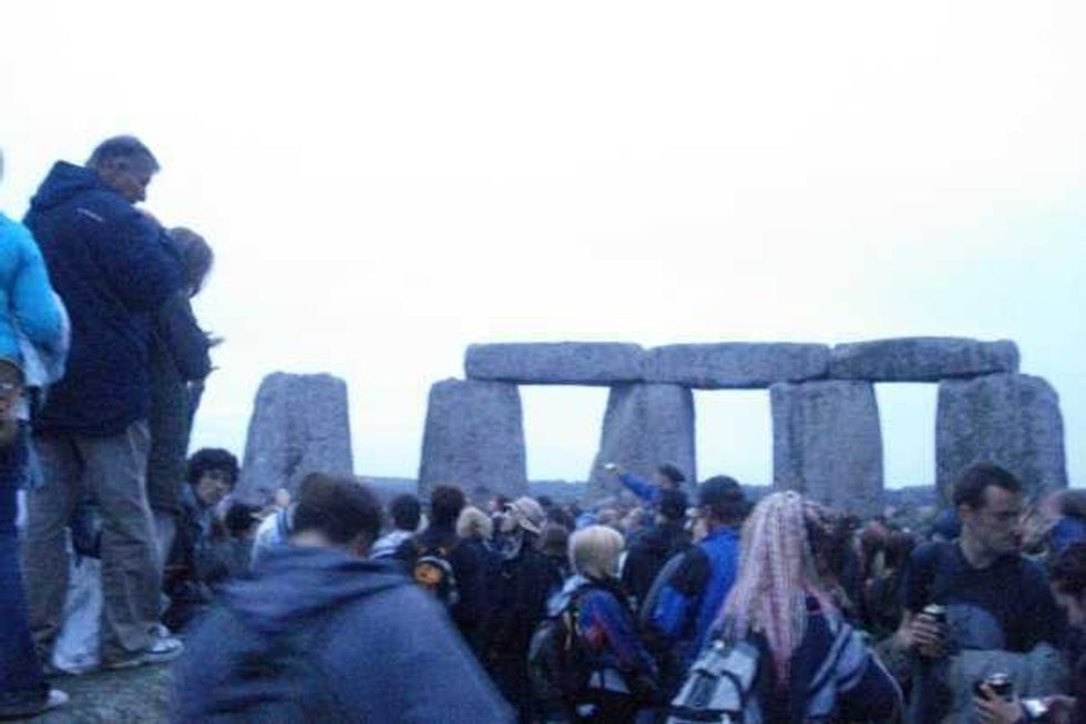 Nadiya Shah's picture of Stonehenge at the summer solstice.